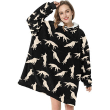 Load image into Gallery viewer, Timeless Elegance Borzoi Blanket Hoodie-34