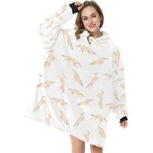 Load image into Gallery viewer, Timeless Elegance Borzoi Blanket Hoodie-3