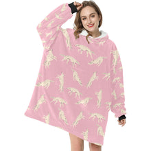 Load image into Gallery viewer, Timeless Elegance Borzoi Blanket Hoodie-5