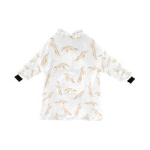 Load image into Gallery viewer, Timeless Elegance Borzoi Blanket Hoodie-Ivory White-ONE SIZE-1