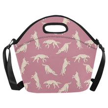 Load image into Gallery viewer, Timeless Elegance Borzoi Neoprene Lunch Bag-Dusty Pink-ONESIZE-8
