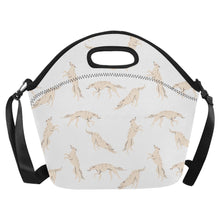 Load image into Gallery viewer, Timeless Elegance Borzoi Neoprene Lunch Bag-Ivory White-ONESIZE-6