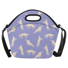 Load image into Gallery viewer, Timeless Elegance Borzoi Neoprene Lunch Bag-Lavender Purple-ONESIZE-10
