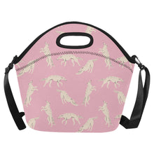Load image into Gallery viewer, Timeless Elegance Borzoi Neoprene Lunch Bag-Light Pink-ONESIZE-7