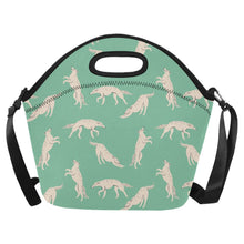 Load image into Gallery viewer, Timeless Elegance Borzoi Neoprene Lunch Bag-Mint Green-ONESIZE-9