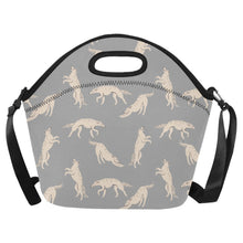 Load image into Gallery viewer, Timeless Elegance Borzoi Neoprene Lunch Bag-Parisian Gray-ONESIZE-3