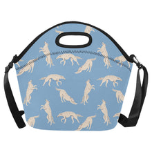 Load image into Gallery viewer, Timeless Elegance Borzoi Neoprene Lunch Bag-Sky Blue-ONESIZE-5
