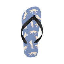 Load image into Gallery viewer, Timeless Elegance Borzoi Unisex Slippers-CornflowerBlue-S-12