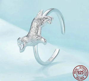 Timeless Golden Retriever Love Silver Ring-Dog Themed Jewellery-Accessories, Dog Mom Gifts, Jewellery, Ring-925 Sterling Silver-3