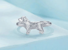 Load image into Gallery viewer, Timeless Golden Retriever Love Silver Ring-Dog Themed Jewellery-Accessories, Dog Mom Gifts, Jewellery, Ring-925 Sterling Silver-8