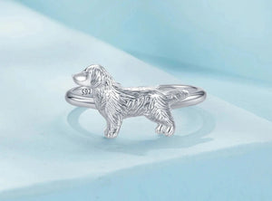 Timeless Golden Retriever Love Silver Ring-Dog Themed Jewellery-Accessories, Dog Mom Gifts, Jewellery, Ring-925 Sterling Silver-8