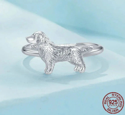 Timeless Great Pyrenees Love Silver Ring-Dog Themed Jewellery-Accessories, Dog Mom Gifts, Great Pyrenees, Jewellery, Ring-925 Sterling Silver-1