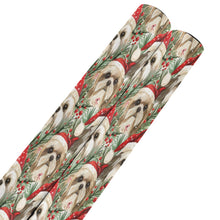 Load image into Gallery viewer, Tinsel and Tails Lhasa Apso Christmas Gift Wrapping Paper - 2 Rolls-Christmas Ornament-Christmas,Lhasa Apso,Wrapping Paper-Lhasa Apso-ONE SIZE-5