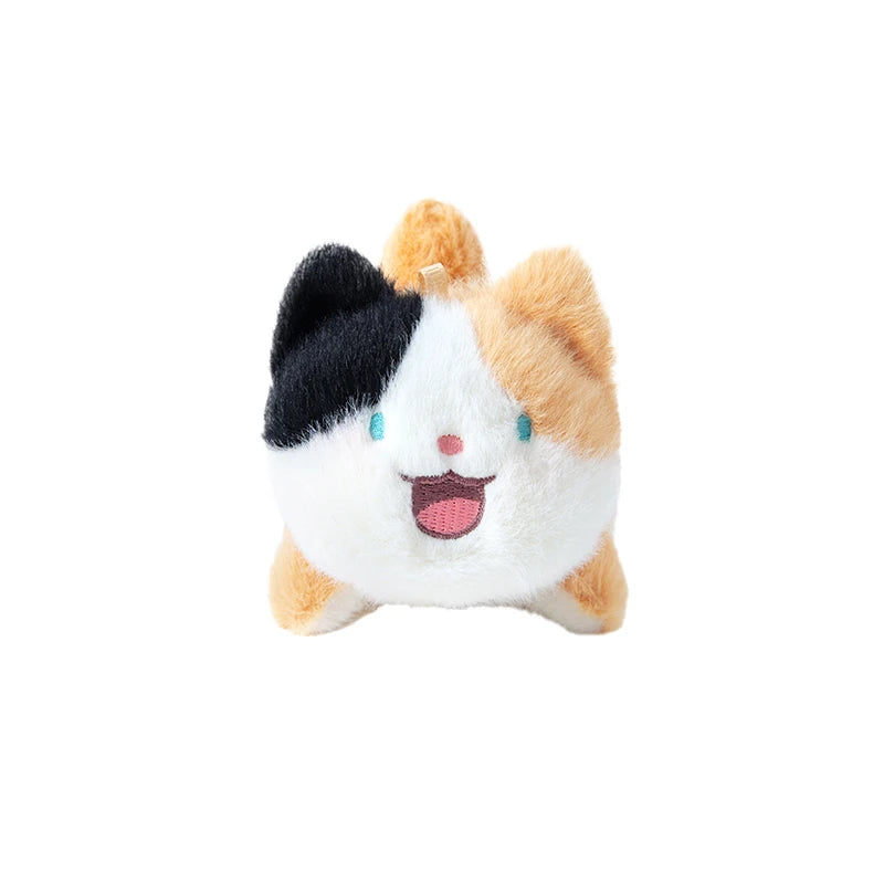 Tiny Happy Calico Cat Soft Plush Toy-Three Colors-8cm-1