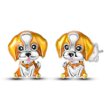 Load image into Gallery viewer, Too Cute Glossy Brittany Spaniel Earrings-2BE317-6
