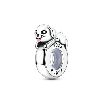 Too Cute Labrador Puppy Silver Charm Dog Mom Ktc2046 2 360x