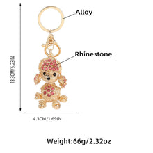 Load image into Gallery viewer, Toy Poodle Love Stone-Studded Keychains-Accessories-Accessories, Dogs, Doodle, Keychain, Toy Poodle-7