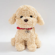 Load image into Gallery viewer, Toy Poodle Plush Toy - White / Cream, Apricot / Red Colors - Red Collar with Double Bell Design-Stuffed Animals-Dog Memorial Gifts,Stuffed Animal,Toy Poodle-14