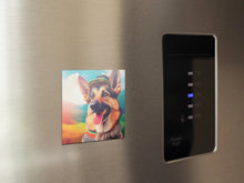 Load image into Gallery viewer, Traditional German Outfit German Shepherd Magnet-Home Decor-Dogs, German Shepherd, Home Decor, Magnet-3