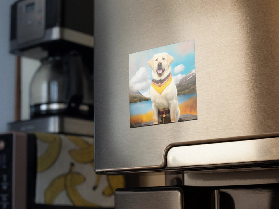 Traditional Newfoundland Yellow Labrador Magnet-Home Decor-Dogs, Home Decor, Labrador, Magnet-4