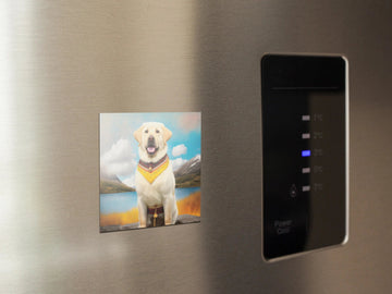 Traditional Newfoundland Yellow Labrador Magnet 360x