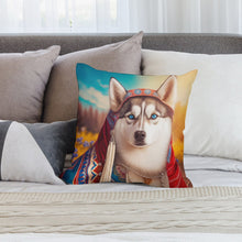 Load image into Gallery viewer, Traditional Tapestry Siberian Husky Plush Pillow Case-Cushion Cover-Dog Dad Gifts, Dog Mom Gifts, Home Decor, Pillows, Siberian Husky-2