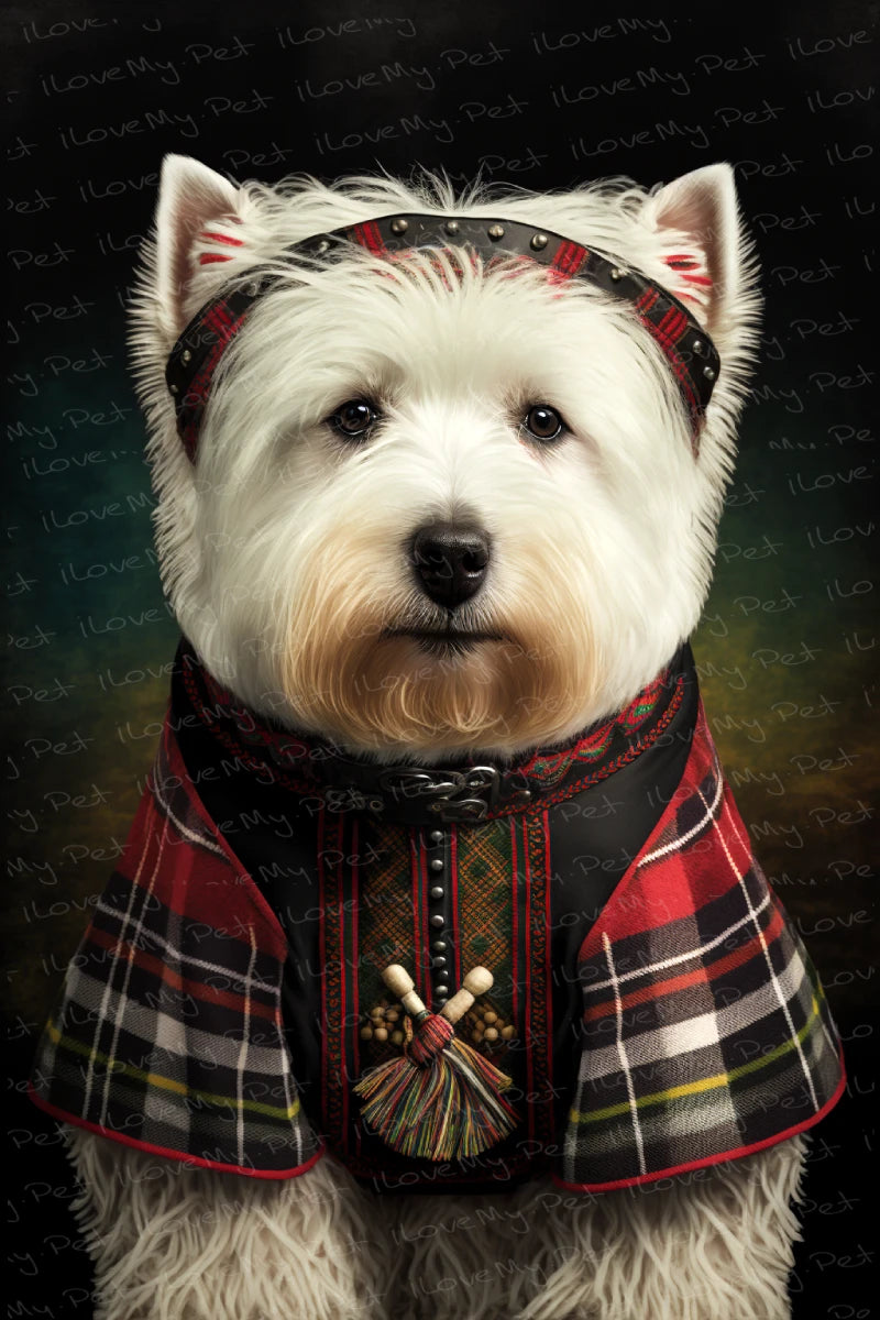 Traditional Tapestry Westie Wall Art Poster-Art-Dog Art, Home Decor, Poster, West Highland Terrier-1
