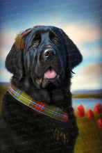 Load image into Gallery viewer, Traditional Tartan Black Labrador Wall Art Poster-Art-Black Labrador, Dog Art, Home Decor, Labrador, Poster-1
