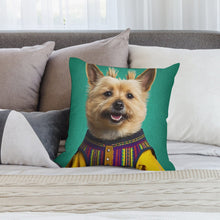 Load image into Gallery viewer, Traditional Threads Norwich Terrier Plush Pillow Case-Cushion Cover-Dog Dad Gifts, Dog Mom Gifts, Home Decor, Norwich Terrier, Pillows-2