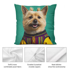 Load image into Gallery viewer, Traditional Threads Norwich Terrier Plush Pillow Case-Cushion Cover-Dog Dad Gifts, Dog Mom Gifts, Home Decor, Norwich Terrier, Pillows-5