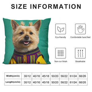 Traditional Threads Norwich Terrier Plush Pillow Case-Cushion Cover-Dog Dad Gifts, Dog Mom Gifts, Home Decor, Norwich Terrier, Pillows-6