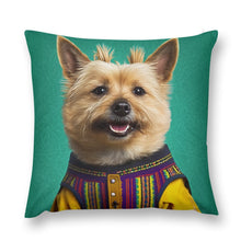 Load image into Gallery viewer, Traditional Threads Norwich Terrier Plush Pillow Case-Cushion Cover-Dog Dad Gifts, Dog Mom Gifts, Home Decor, Norwich Terrier, Pillows-12 &quot;×12 &quot;-1