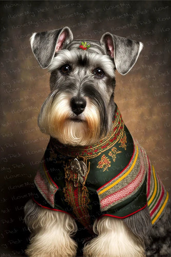 Traditional Tracht Schnauzer Wall Art Poster-Art-Dog Art, Home Decor, Poster, Schnauzer-1