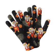 Load image into Gallery viewer, Trick or Treat Bulldog Halloween Touch Screen Gloves-Accessories-Accessories, Dog Dad Gifts, Dog Mom Gifts, English Bulldog, Gloves-Black-2