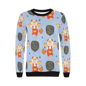 Trick or Treat English Bulldog Women's Halloween Sweatshirt-Apparel-Apparel, English Bulldog, Sweatshirt-11