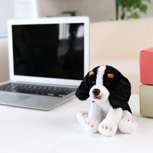 Load image into Gallery viewer, Tricolor Cavalier King Charles Spaniel Plush - Sit with Me-black white-1
