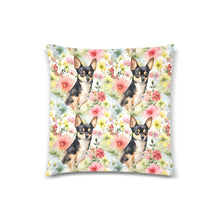 Load image into Gallery viewer, Tricolor Chihuahua in Spring&#39;s Embrace Throw Pillow Covers-Cushion Cover-Chihuahua, Home Decor, Pillows-3