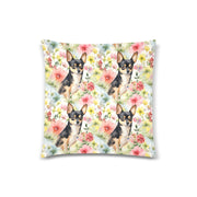 Tricolor Chihuahua in Spring's Embrace Throw Pillow Covers-Cushion Cover-Chihuahua, Home Decor, Pillows-3