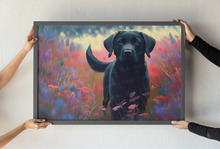Load image into Gallery viewer, Twilight Serenade Black Labrador Wall Art Poster-Art-Black Labrador, Dog Art, Home Decor, Labrador, Poster-2