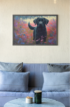 Load image into Gallery viewer, Twilight Serenade Black Labrador Wall Art Poster-Art-Black Labrador, Dog Art, Home Decor, Labrador, Poster-6