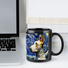 Load image into Gallery viewer, Twilight Symphony Bull Terrier Coffee Mug-Mug-Bull Terrier, Home Decor, Mugs-ONE SIZE-Black-6