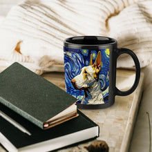 Load image into Gallery viewer, Twilight Symphony Bull Terrier Coffee Mug-Mug-Bull Terrier, Home Decor, Mugs-ONE SIZE-Black-5