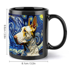 Load image into Gallery viewer, Twilight Symphony Bull Terrier Coffee Mug-Mug-Bull Terrier, Home Decor, Mugs-ONE SIZE-Black-2