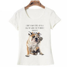 Load image into Gallery viewer, Udderly Fantastic English Bulldog Womens T Shirt-Apparel-Apparel, Dogs, English Bulldog, Shirt, T Shirt, Z1-6