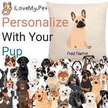 Load image into Gallery viewer, Ultimate Personalized Dog Lovers Linen Pillowcase-Linen Pillow Case-Cotton-Linen-16"x16"