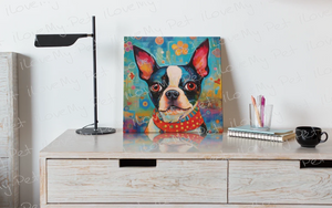 Kaleidoscopic Canine Boston Terrier Wall Art Poster-Art-Boston Terrier, Dog Art, Home Decor, Poster-4