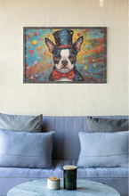 Load image into Gallery viewer, Dapper Dash Boston Terrier Wall Art Poster-Art-Boston Terrier, Dog Art, Home Decor, Poster-6
