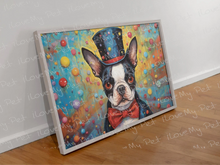 Load image into Gallery viewer, Dapper Dash Boston Terrier Wall Art Poster-Art-Boston Terrier, Dog Art, Home Decor, Poster-3