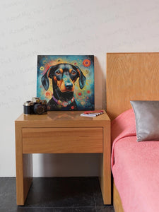 Dreamy Dachshund Delight Wall Art Poster-Art-Dachshund, Dog Art, Home Decor, Poster-6