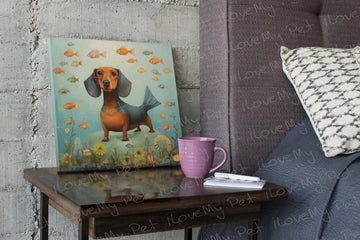 Underwater Dream Dachshund Wall Art Poster-Art-Dachshund, Dog Art, Home Decor, Poster-1